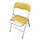 Sedia da Giardino Pieghevole Slim 44x45x79 h cm in Acciaio Gialla Color