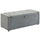 Cassapanca Contenitore 122x48x44 cm Capienza 142L Pouf Seduta Ampia Imbottita Capacità 200 kg in Lino Grigio Chiaro