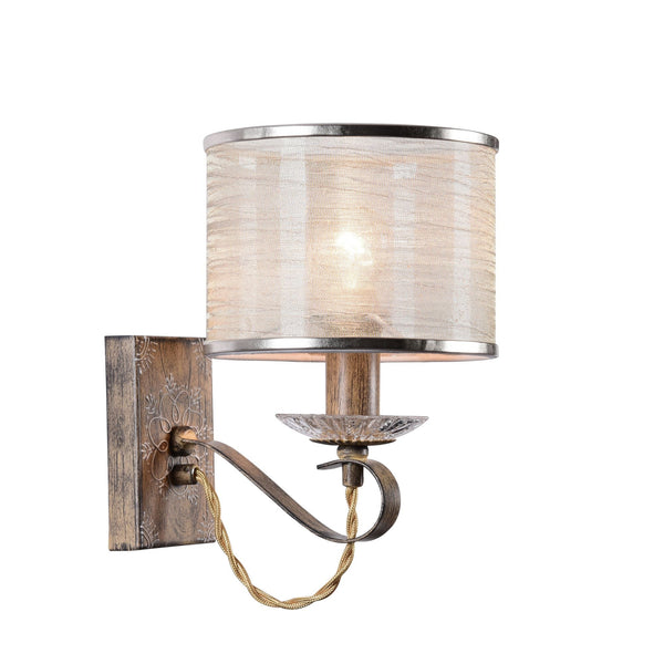 sconto Lampada da parete House in Metallo e Poliresina Cable Marrone