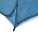 Tenda da Spiaggia Campeggio Impermeabile Apertura Pop-Up 150x200x115 cm Azzurro 