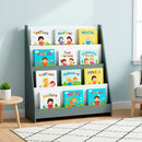 Libreria Montessoriana per Bambini 80x30x88 cm Scaffale in Legno Grigio      