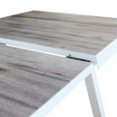 Tavolo Allungabile Seattle 205/265x105x75 h cm in Alluminio Bianco