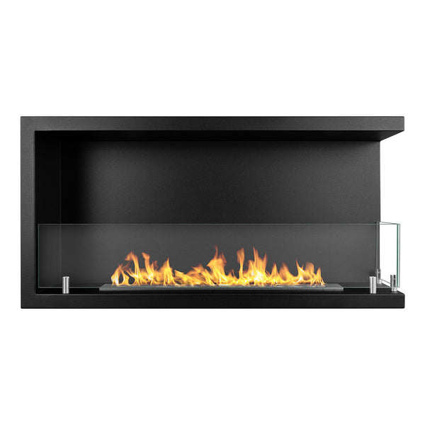 Camino a Bioetanolo da Incasso ad angolo 90x22,4x45 cm Sutri 90 DX Nero Seconda Scelta online