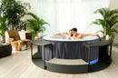 Mobiletto SPA Scalino per Vasca Idromassaggio Rotonde 70x30x20 cm Grigio