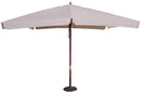 Ombrellone da Giardino 3x3 m Palo Ø48 mm in Legno e Poliestere Ecrù