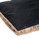 Letto Cuscino Morbido per Cani e Gatti Lavabile in Poliestere Marrone 115x78x13 cm 