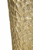 Porta Vasi Glasy Tris Ø50,8x114,9 cm - Ø40x92,7 cm - Ø29,8x70,5 cm in Ferro Oro      