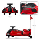 Go Kart Elettrico per Bambini Velocità 3-8 km/h per Drifting Rosso  