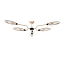 Plafoniera Modern in Metallo Ventura Opaco Oro