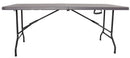 Tavolo Catering Rettangolare Pieghevole 180x75,5x74cm Menzi Marrone
