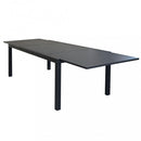 Tavolo Formentera 200/300x100x74 h cm in Alluminio Antracite