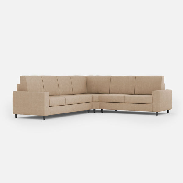 Divano Angolare 6 Posti 286x226x85 cm Sakar in Tessuto Beige acquista