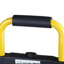 Carrello Saliscale Pieghevole Portapacchi Capacità 70 kg con 3 Ruote in Acciaio Giallo      