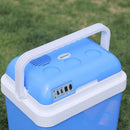 Frigo Portatile Elettrico per Auto 48W 40x30x43 cm 24L Bianco e Blu
