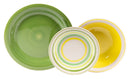 Servizio Piatti 18 Pezzi in Stoneware Collection Kyklos Verde