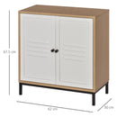Armadietto Portadocumenti 62x30x67,5 cm 2 Ante in Legno 