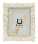 Cornice Butterfly 23x2x27,7 cm in Resina e Vetro Crema      