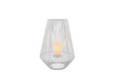 Lampada tavolo da Esterno a LED in Plastica Bianco