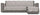 Copridivano con Penisola Destra in Poliestere e Cotone Marrone Varie Misure