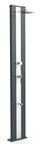 Doccia Solare da Giardino 40L Miscelatore Nebulizzatore e Lavapiedi Arkema Dada S Grigio Antracite Inox