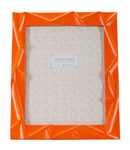 Cornice Orangy 25,8x2x31 cm in Resina e Vetro Arancione      