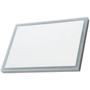 Specchio con Lampada Led e Antiappannamento in Alluminio Cromato Argento 80x60 cm 