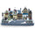 Villaggio Natalizio Città di Natale 38x15x20 cm con Luci Suoni e Movimento