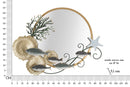 Specchio D Muro Fish 88,9x7,6x65,4 cm in Ferro e Specchio e MDF Multicolor      