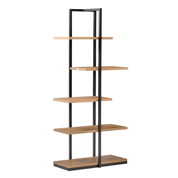 prezzo Libreria 5 Ripiani 80x39x179,5 cm in Truciolare e Metallo Nero