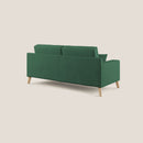 Divano 3 Posti 186x95x91 cm in Tessuto Verde