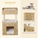 Cuccia per Gatti 40x40x70 cm in Legno Legno