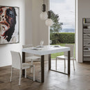 Tavolo Allungabile 160-264x90x77 cm Tecno Premium Bianco Frassino