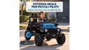 Macchina Elettrica per Bambini Licenza Jeep Wrangler Rubicon 12V con Sedili in Pelle e Telecomando Nero 