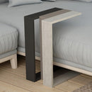 Tavolino da Soggiorno 30x40x57 cm Laterale Divano in Legno Bianco Antico Tortora Antracite