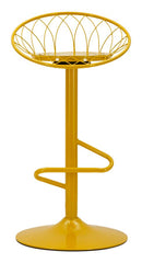 Sgabello Bar Clox Senape 49x45x92 cm in Metallo Senape      