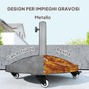 Base per Ombrellone da 21 kg Rotonda con Ruote e Freni in Resina Bronzo      