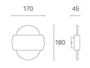 Applique da Esterno a LED 6W+6W 3000K Sovil Grigio