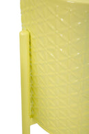Porta Vasi Iris Tris Ø36x58 cm - Ø30x48 cm - Ø24x38 cm in Ferro Giallo      