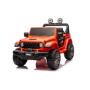 Macchina Elettrica per Bambini Jeep Wrangler Rubicon 12V con Telecomando Arancione   