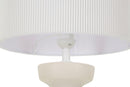 Lampada da Tavolo Tribal Ø26,5x67 cm in Ceramica e Ferro e Tessuto Multicolor      