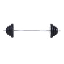 Set Bilanciere 170 cm in Ferro Zigrinato con con 8 Dischi Peso Regolabile 70Kg 