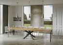 Tavolo Allungabile 180-440x90x77 cm Volantis Premium Quercia Natura Telaio Antracite 