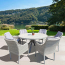 Poltrona Malesia 58x60x88 h cm in Wicker Grigio