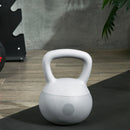 Kettlebell per Allenamento 6 Kg in PVC e Sabbia Metallica Grigio