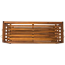 Scarpiera in Legno 3 Ripiani 74x26x62 cm 