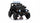 Macchina Elettrica per Bambini Licenza Jeep Wrangler Rubicon 12V con Sedili in Pelle e Telecomando Nero