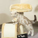 Albero Tiragraffi per Gatti per Gioco e Relax 36x36x44 cm Beige 