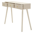 Console Shy 108x30x77 cm in Pino e MDF e Ferro      