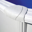 Piscina Ovale Fuori Terra 500x300xh120 cm in Acciaio e PVC Gre Fidji