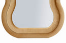 Specchio da Muro Emily Velluto Oro 60x6x160 cm in MDF e Poliestere e Specchio Oro      